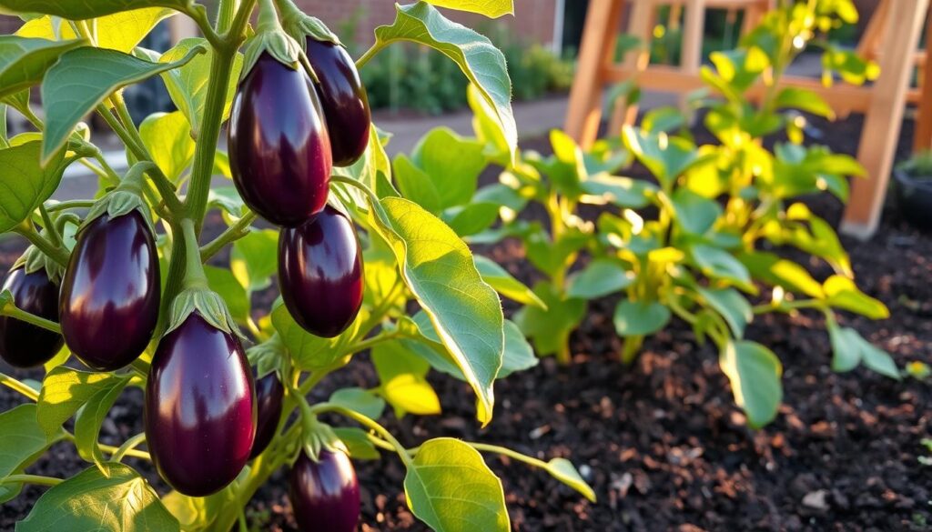 eggplant growing