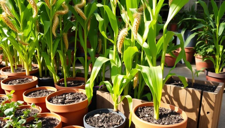 growing corn in containers