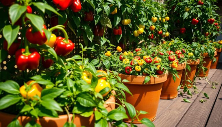 growing peppers in pots