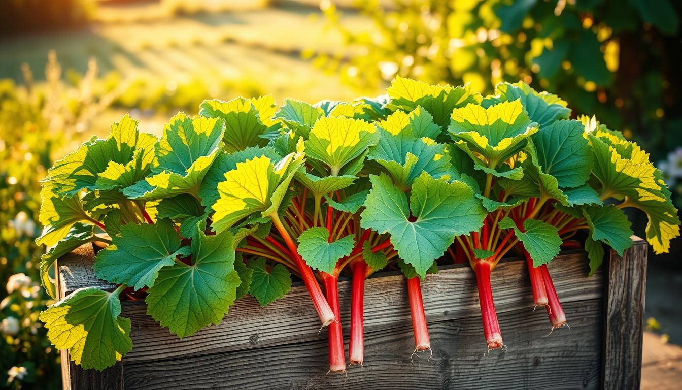 growing rhubarb in pots