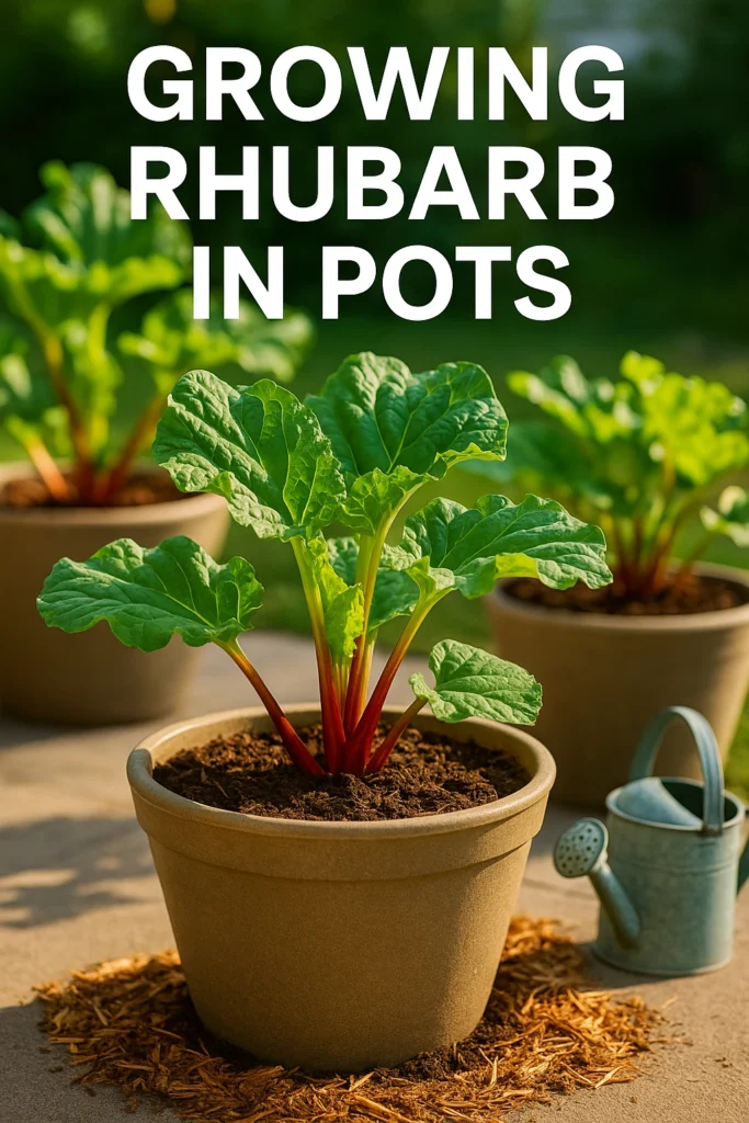 Growing Rhubarb in Pots – Beginner-Friendly Container Gardening Guide