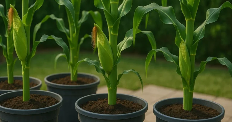 growing corn in containers