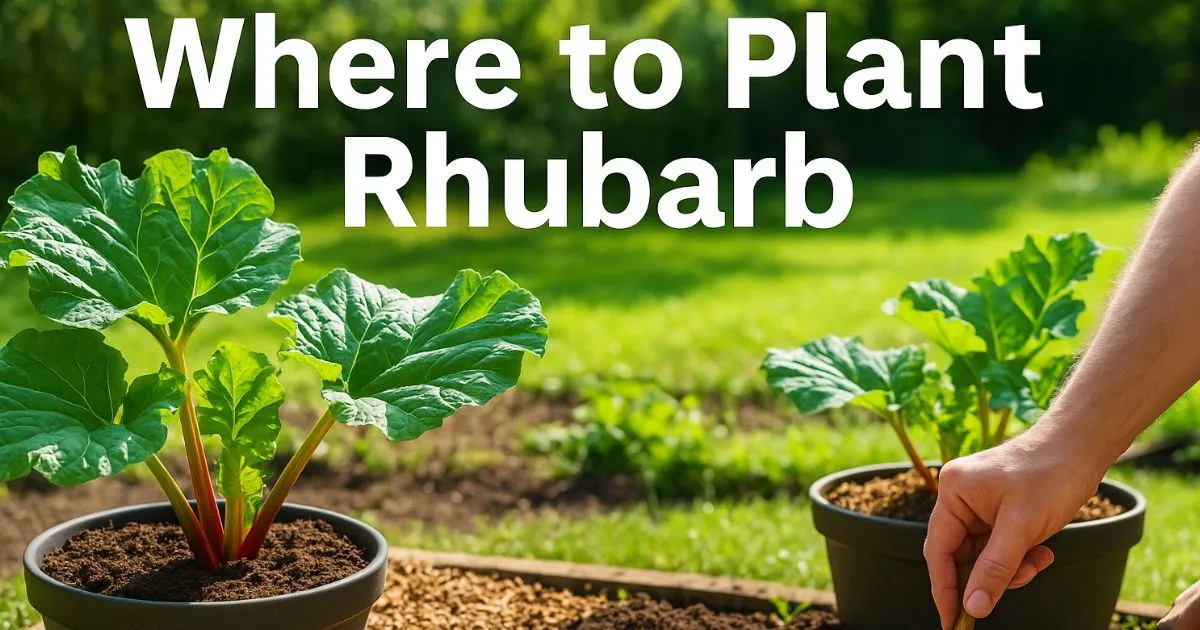 Where Do You Plant Rhubarb – Best Locations for Healthy Growth