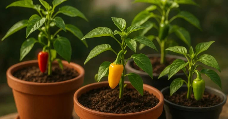 growing peppers in pots