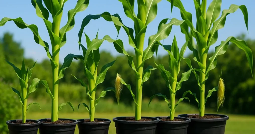 can you grow corn in a container