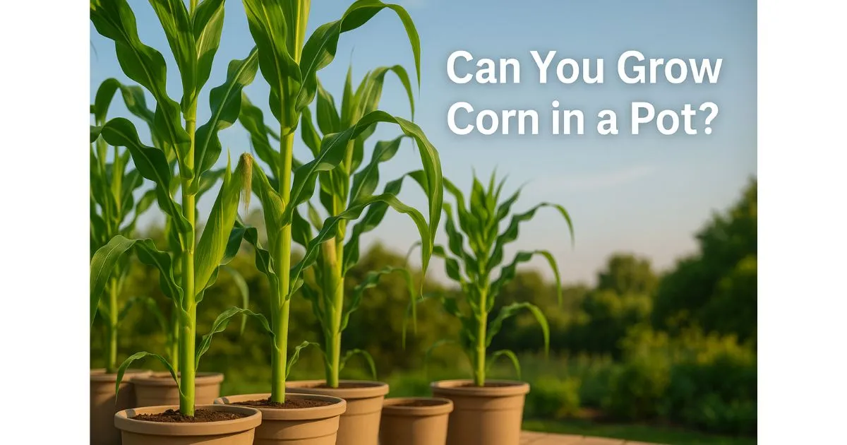 can you grow corn in a pot
