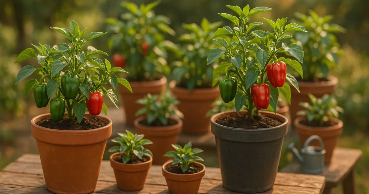 growing bell peppers in pots